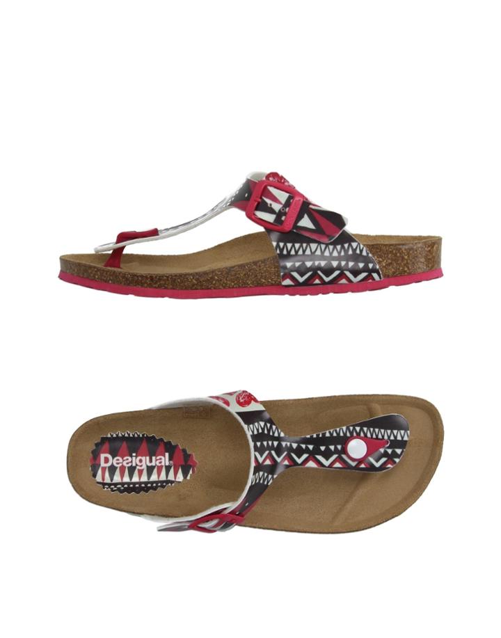 Desigual Toe Strap Sandals