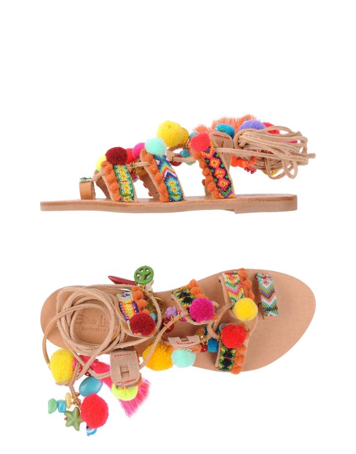 Elina Linardaki Toe Strap Sandals