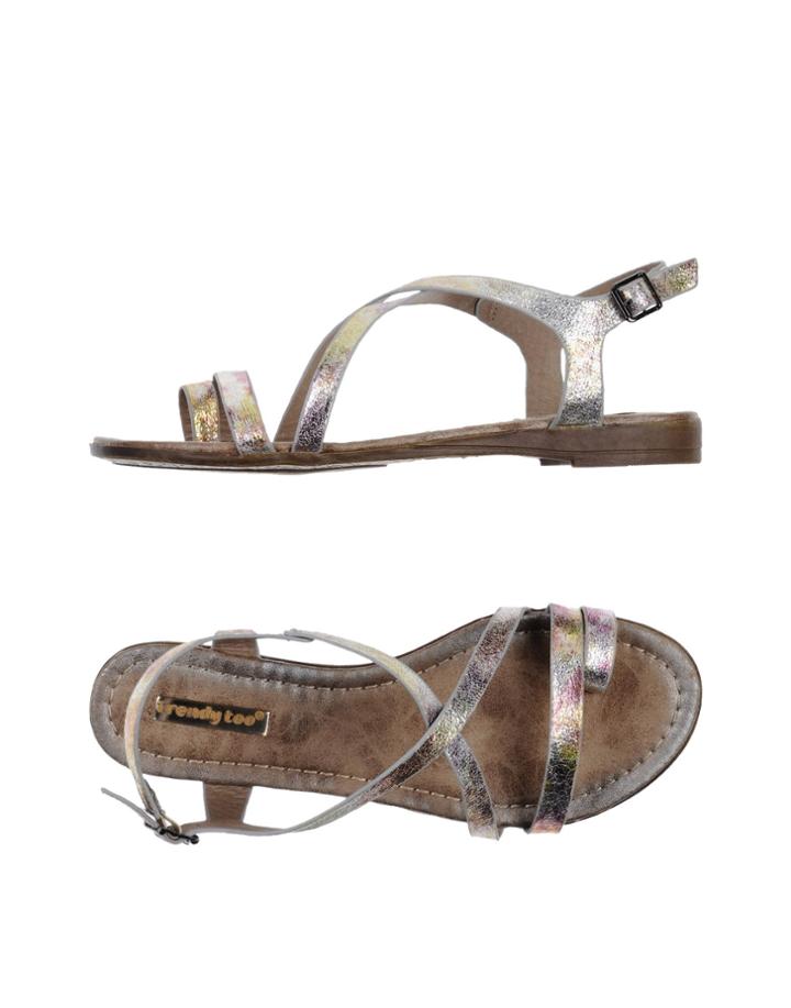 Trendy Too Toe Strap Sandals