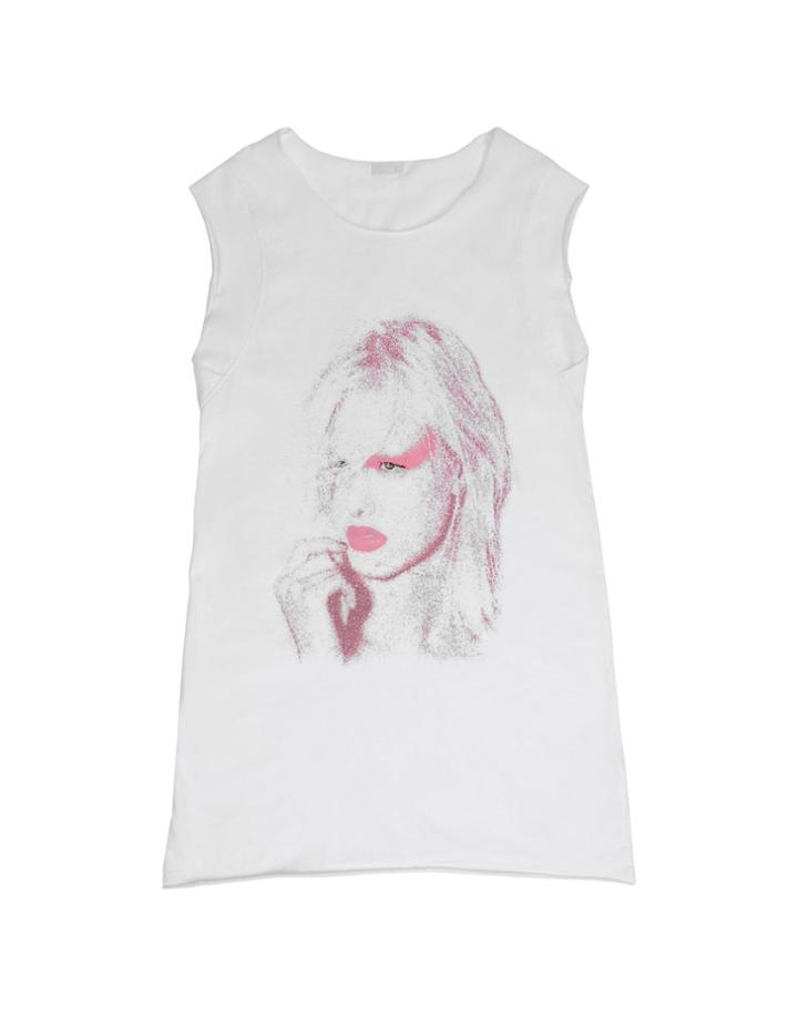Manila Grace Denim Sleeveless T-shirts