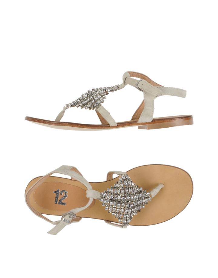 Tsd12 Twelve Shoes Division Toe Strap Sandals