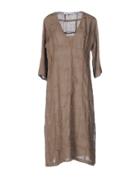 La Fabbrica Del Lino 3/4 Length Dresses
