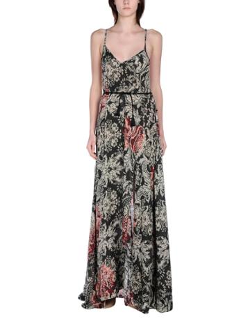 Black Coral Long Dresses