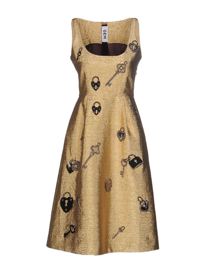 Gem Knee-length Dresses