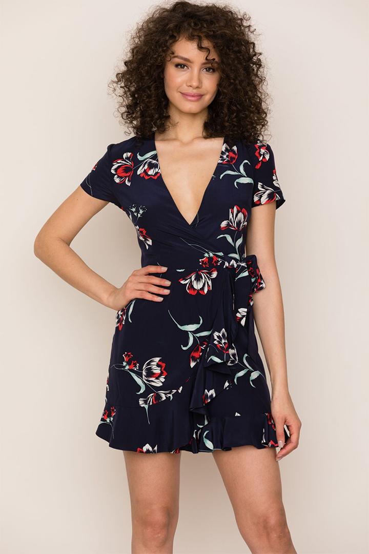 Yumikim Frill Seeker Silk Romper