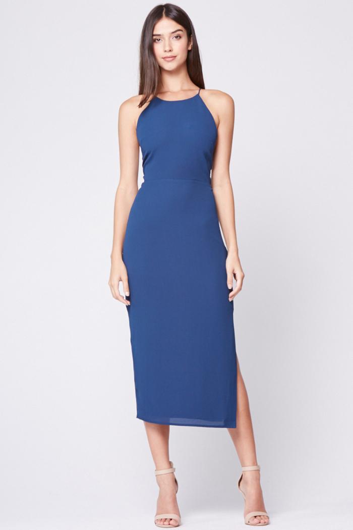 Yumikim Cross The Line Midi Dress