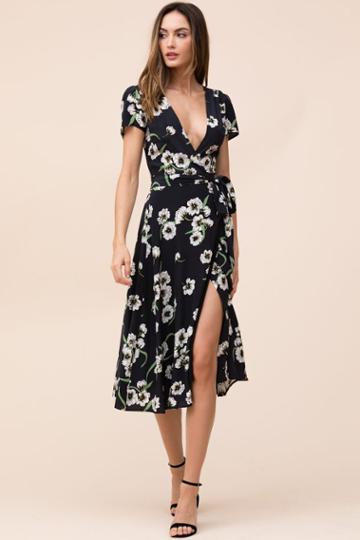 Yumikim Spin Me Around Silk Dress