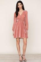 Yumikim Duchess Velvet Wrap Dress