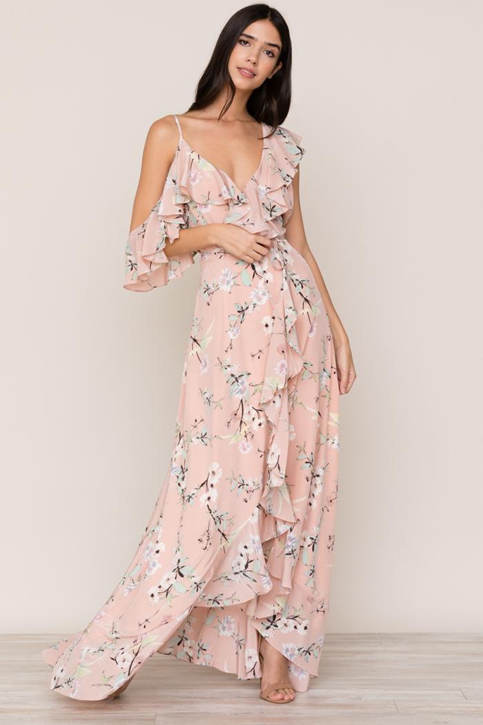 Yumikim Butterfly Kiss Silk Maxi Dress