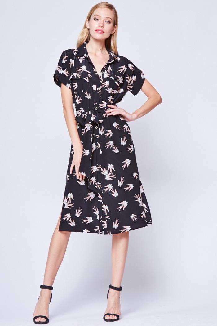 Yumikim Signature Silk Shirt Dress