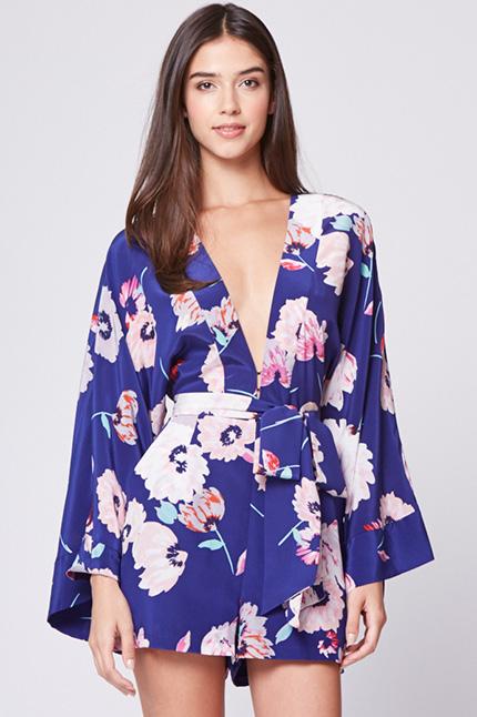 Yumikim Rising Sun Silk Romper