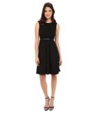 Calvin Klein - Texture Ponte Fit Flare Dress Cd5p1p3n