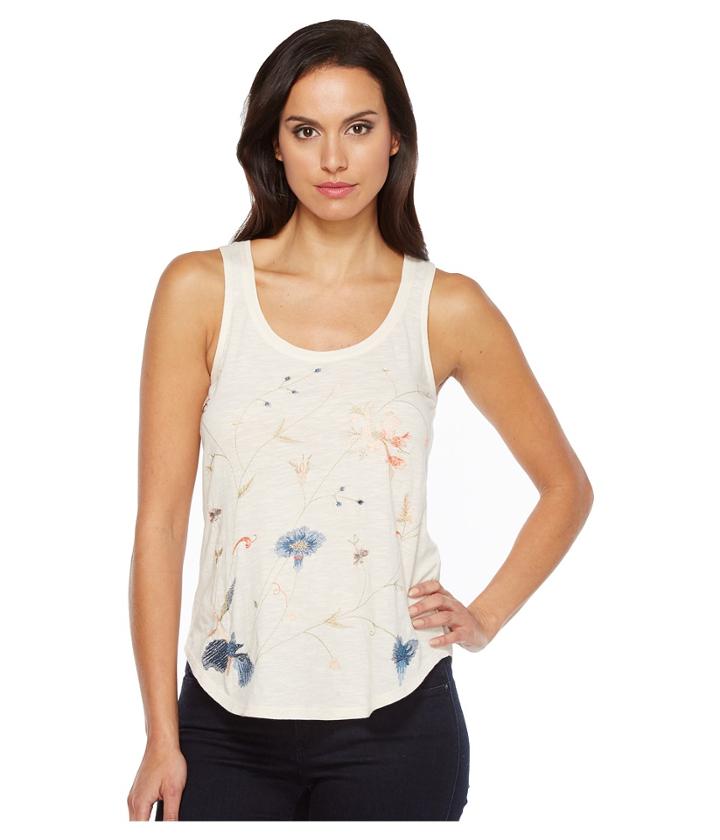 Lucky Brand - Floral Embroidered Tank Top