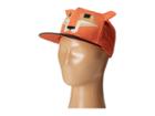 San Diego Hat Company Kids - Flat Bill Adjustable Cap Hat With Geometric Shaped Animal And Ears