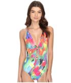 La Blanca - Feathering Colors Strappy Back One-piece