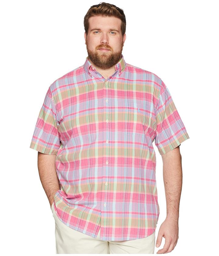 Polo Ralph Lauren - Big Tall Madras Short Sleeve Sport Shirt