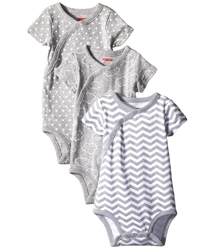 Skip Hop - Starry Chevron Short Sleeve Bodysuit Three-piece Set