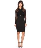 Brigitte Bailey - Reeve Cross-front Bodycon Dress With Mesh
