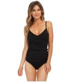 Vince Camuto - Draped Swimdress W/ Removable Soft Cups And Adjustable Straps