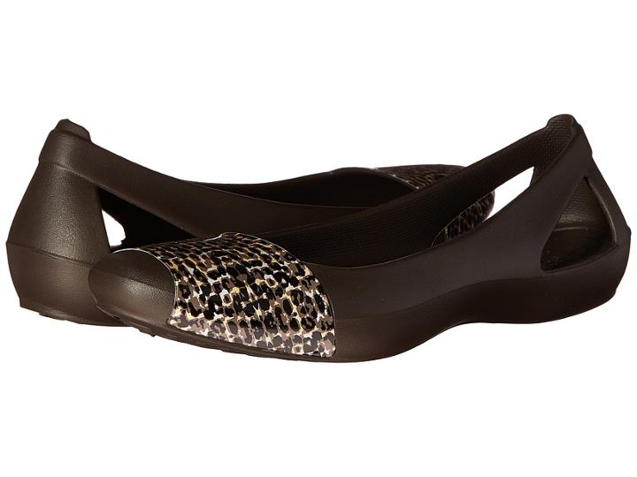 Crocs - Sienna Leopard Print Flat