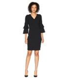 Calvin Klein - Tiered Sleeve V-neck Sheath Dress Cd8c11nm