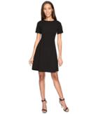 Adrianna Papell - Stretch Crepe Swing Dress With Release Pleats