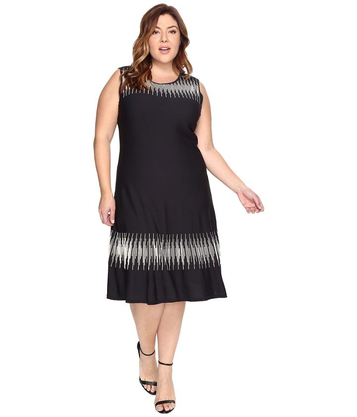 Nic+zoe - Plus Size Breaking Waves Twirl Dress