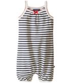 Toobydoo - Navy/white Romper Suit W/ Red Bow