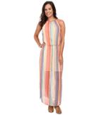 Stetson - Aztec Stripe Chiffon Sleeveless Maxi Dress