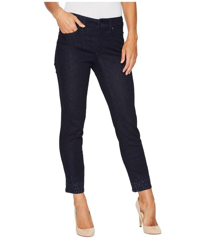 Nydj - Sheri Ankle Hem Embroidery In Rinse