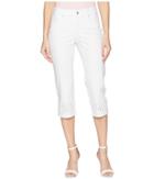 Nydj - Marilyn Crop Eyelet Embroidery Hem In Optic White