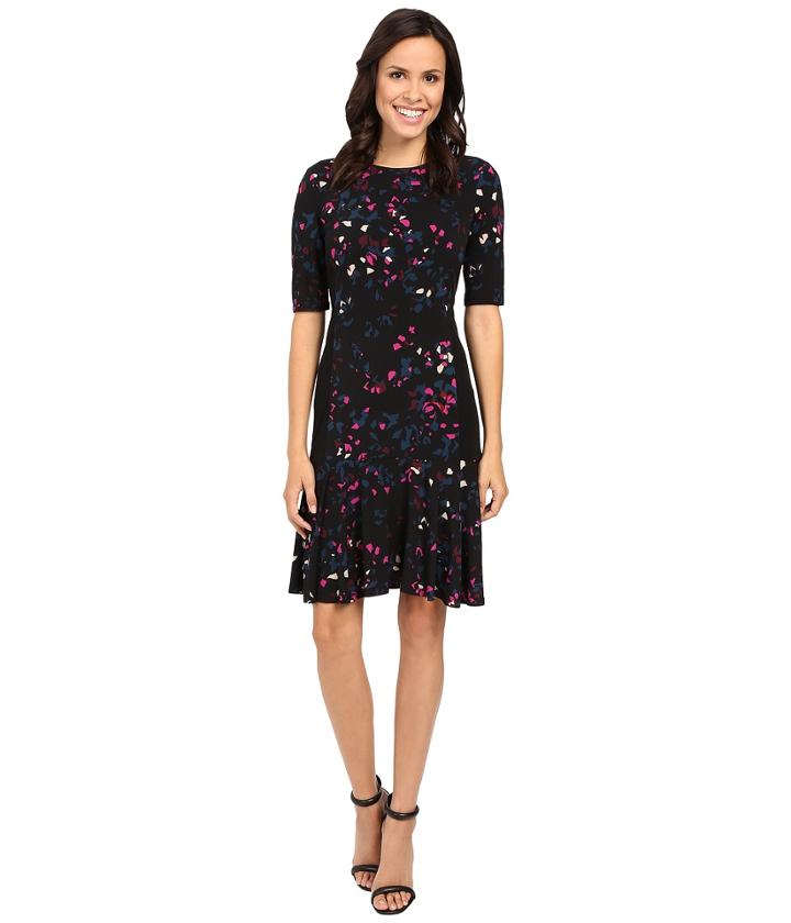Ellen Tracy - Flounce Hem Dress
