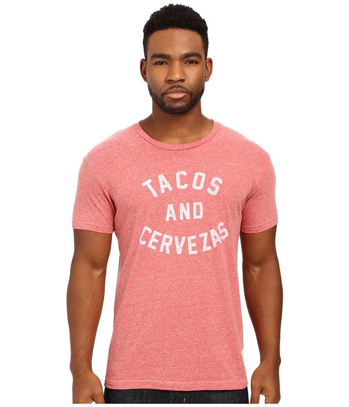 The Original Retro Brand - Tacos Cervezas Short Sleeve Tri-blend Tee