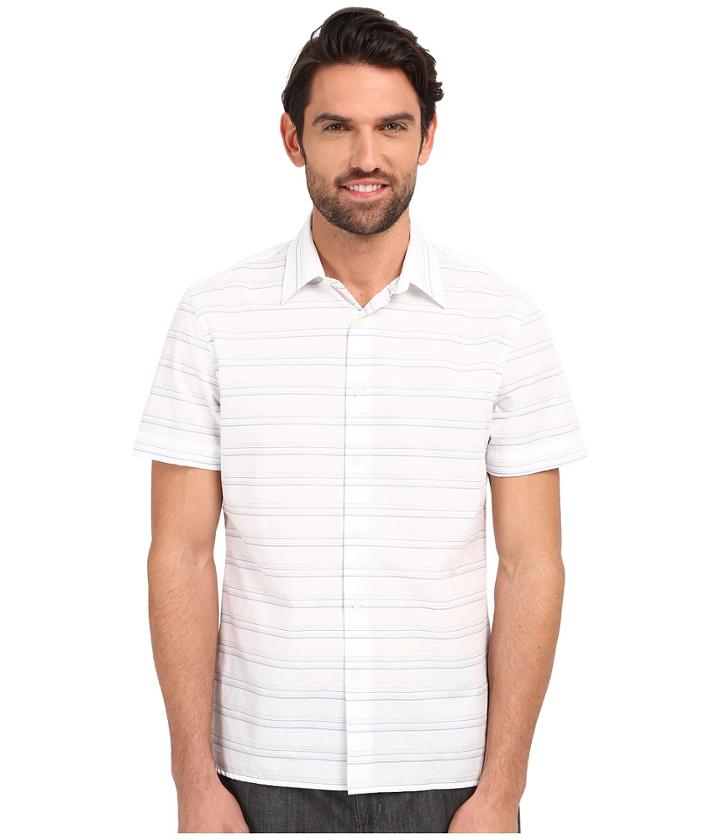 Perry Ellis - Horizontal Textured Stripe Shirt