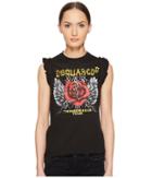 Dsquared2 - Long Cool Twisted Fit Soft Print Muscle T-shirt