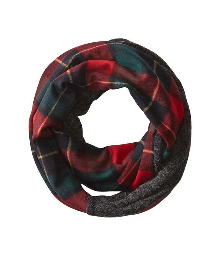 San Diego Hat Company Bss1419 Tartan Infinity Plaid Scarf With Blend Panel