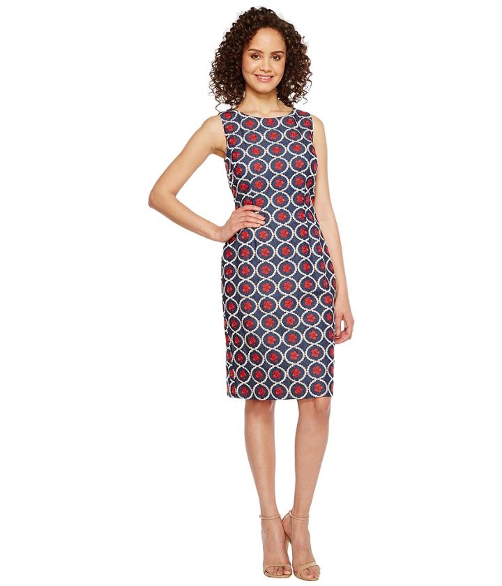 Ivanka Trump - Sleeveless Embellished Sheath Dress