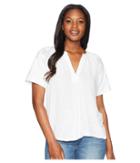 Lucky Brand - Floral Drop Needle Cut Out Top