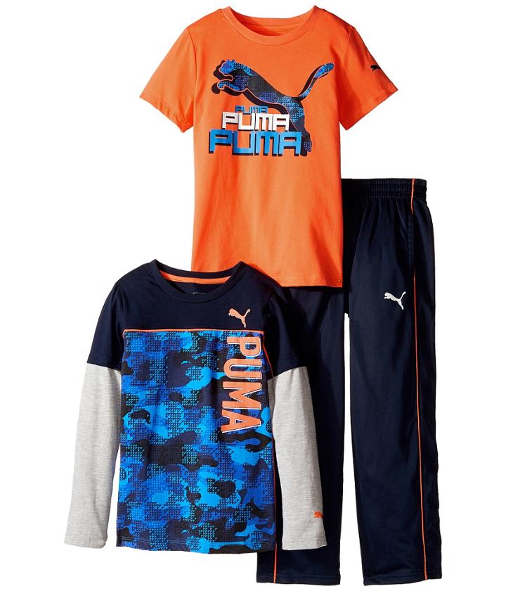 Puma Kids - Three-piece Slider Tee And Pants Set