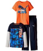 Puma Kids - Three-piece Slider Tee And Pants Set