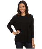 Michael Stars - Luxe Slub 3/4 Sleeve Stepped Hem Top