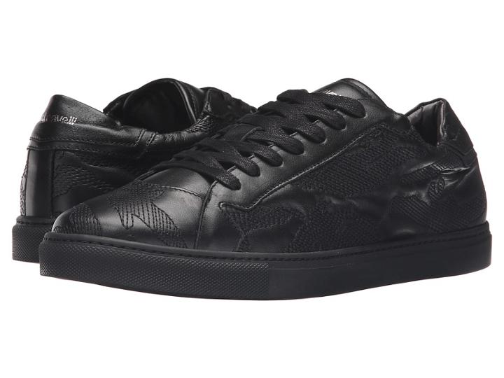 Just Cavalli - Embroidered Nappa Leather Sneakers