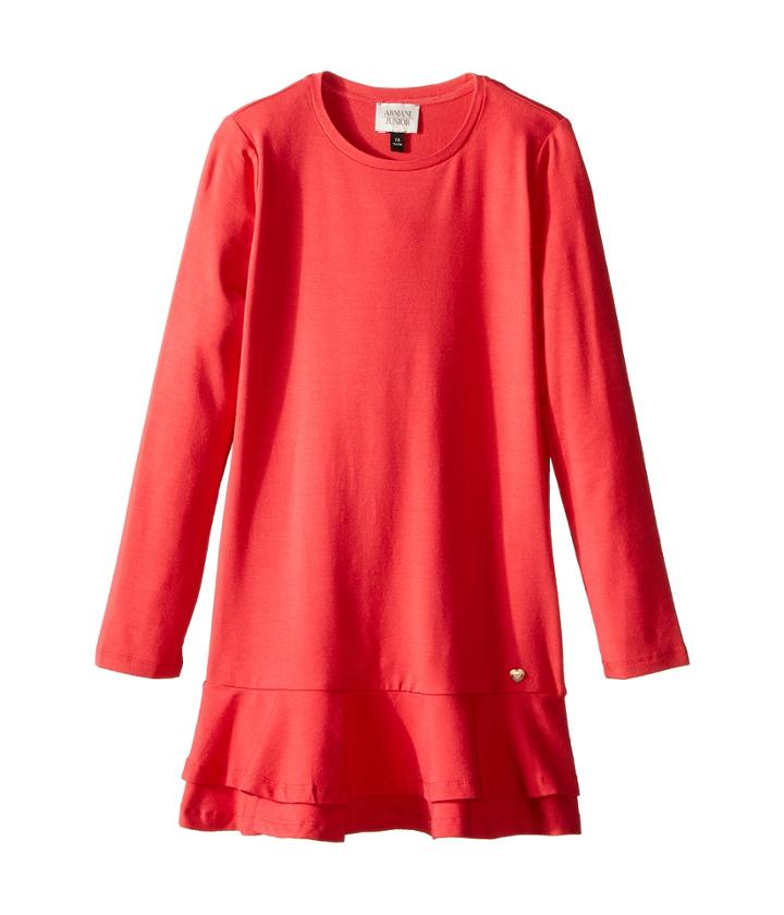 Armani Junior - Jersey Dress With Ruffle Hem