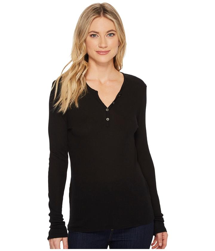 Michael Stars - 4x1 Supima Modal Long Sleeve Henley