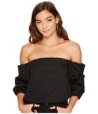 1.state - Off Shoulder Volumninous Sleeve Top