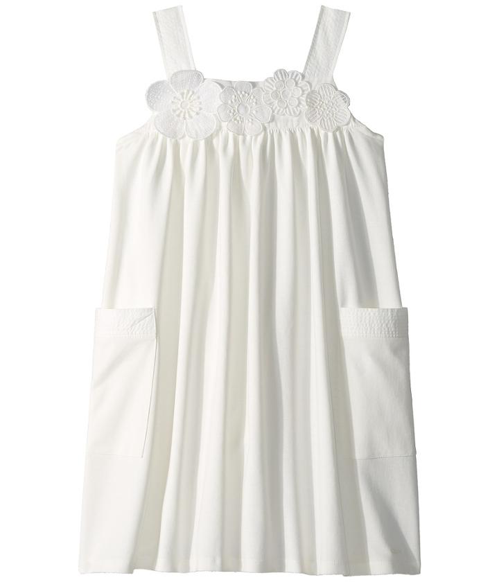 Chloe Kids - Flowers Embroideries Pockets Details Dress