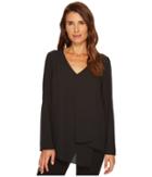 Karen Kane - Long Sleeve Drape Angle Top