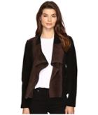 Blank Nyc - Real Suede Color Blocking Jacket In Alternate Side