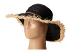 San Diego Hat Company - Rbl4789 Ribbon Hat With Raffia Sun Brim Frayed Edge