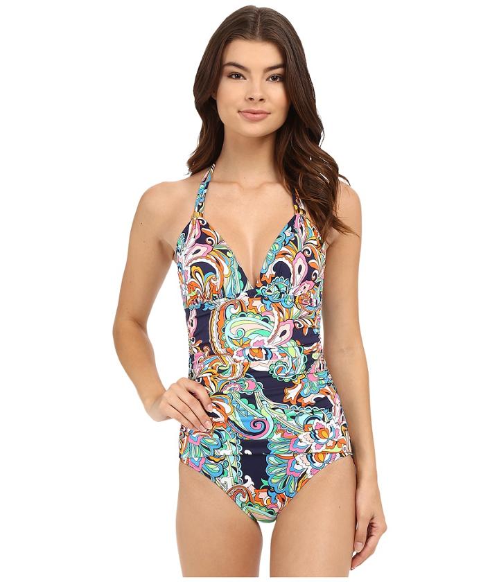 Tommy Bahama - Paisley Halter Cup One-piece